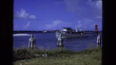 Fort Wayne Indiana (1974): A Large Boat Moving On The Water