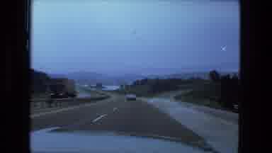 Fort Wayne Indiana (1974): Footage Of A Car Driving Down The Road Passing An Exit