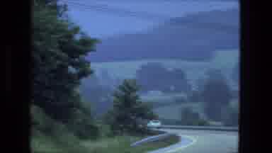 Fort Wayne Indiana (1974): In A Vehicle Driving Down A Steep Hill Coming Off A