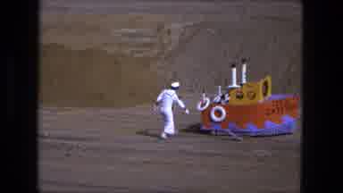 Fort Wayne Indiana (1974): Sailor Takes Surfboards Out Of Toy Beached Boat