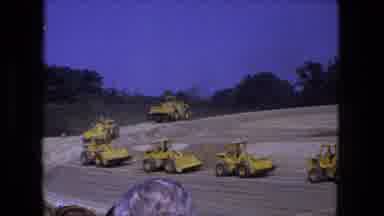 Fort Wayne Indiana (1974): Public Accompanies The Arrival Of Tractors To Bring