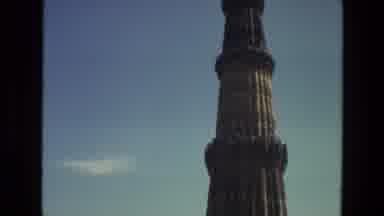 India (1974): Ancient Temple Grounds On A Clear Sunny Day With Large Towers The