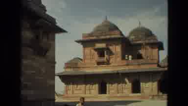 India (1974): Two Building Almost The Same Shape With A Good View