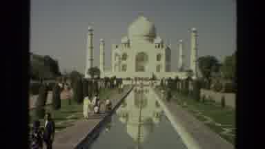 India (1974): Taj Mahal Is Huge A Mausoleum On This Gorgeous Day People Come To