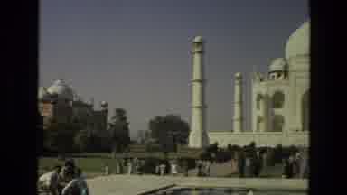 India (1974): People Visiting And Looking At The Taj Mahal