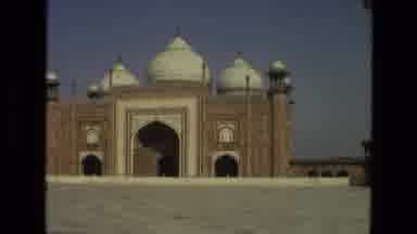 India (1974): The Taj Mahal Outside As You Walk Up To It And Tourists Visiting The
