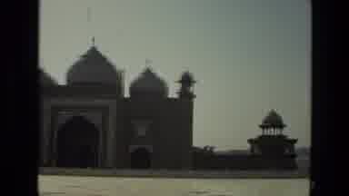 India (1974): Grand Eastern Building Has Carvings Of Plants On The Wall