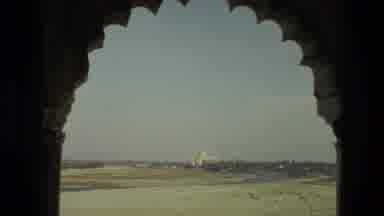India (1974): View From Inside A Religious Temple That Accompanies The Arrival Of