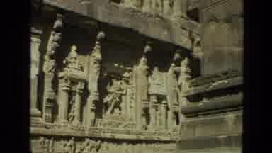 India (1974): Camera Pans Across The Historic Looking Building Nad Shows Off The