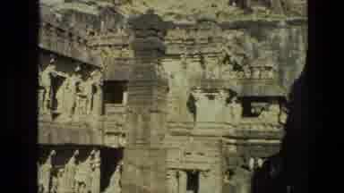 India (1974): A Religious Site Or Temple In The Mountains Made Of Rock And Stone