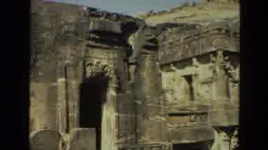 India (1974): An Ancient Building With Rocks Shape Is Buildings With Rust On The
