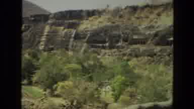 India (1974): Panoramic View Of Temple On The Top Of Rocky Mountain Very Visited