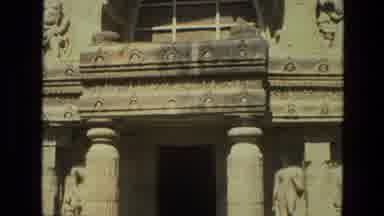 India (1974): Facade And Entrance Of An Ancient Exotic Stone Building With