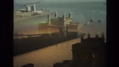India (1974): Sun Set Over European Old Landmarks On The Ocean Shot In The Sixties