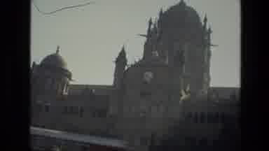 India (1974): People Walking Through Court Yard Of Historic Church