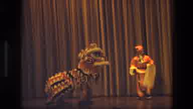 India (1974): Camera Captures The Stage Show As The Actors Perform For The