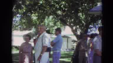 Lincoln Nebraska (1974): Social Gathering In Front Of The Brick Home Perhaps A