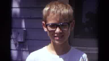 Lincoln Nebraska (1974): Two Young Boys Smiling And Posing For The Camera One At A