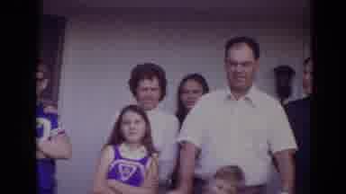 Lincoln Nebraska (1974): Large Family Outdoor Home Movie
