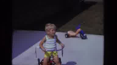 California USA (1975): The Boy And His Tricycle