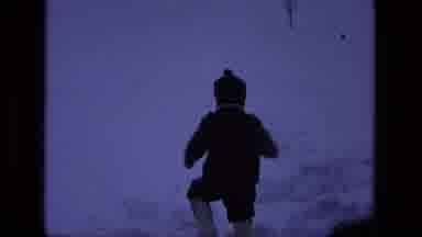 California USA (1975): Two Adorable Small Children Bundled Up For The Cold Outside