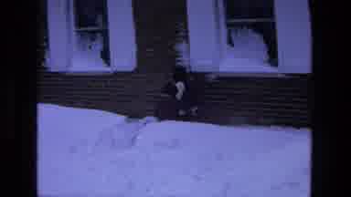 California USA (1975): Children Play In The Snow
