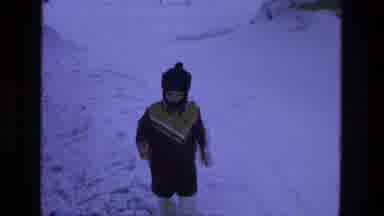California USA (1975): Playing In The Snow Then Inside The Warmth Of The House