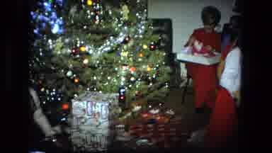 Fort Wayne Indiana (1976): A Christmas Celebration Is Going On With A Decorated