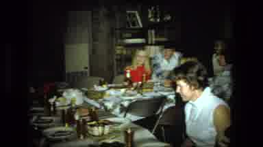FORT WAYNE INDIANA-1976: Eight People Ranging In Age Sitting Around A Table