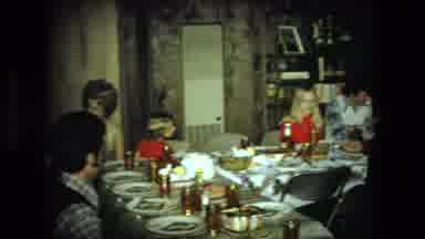 Fort Wayne Indiana (1976): Old Time Busy Family Gathering Antique Car Outside
