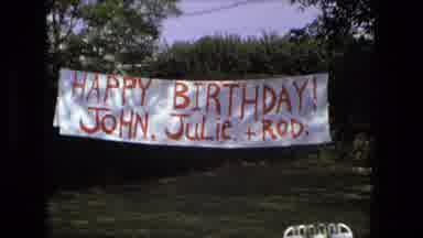 Fort Wayne Indiana (1976): People Leaving House And Outdoors Is Decorated With