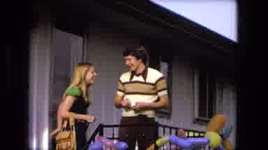 Fort Wayne Indiana (1976): Young Man And Woman Leave The House And Walk Down The