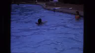 Fort Wayne Indiana (1976): Family Swimming In Pool
