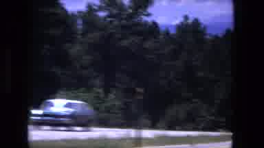 Fort Wayne Indiana (1976): Driving Down The Road On A Mountain Highway Looking Out