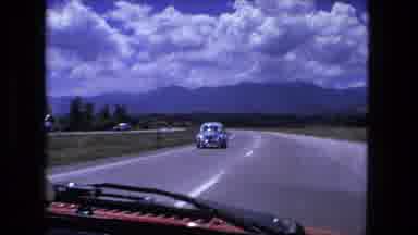 Fort Wayne Indiana (1976): View From A Red Car As It Drives Along A Four Lane