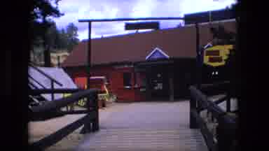 Fort Wayne Indiana (1976): Amusement Park Entrance Near Pine Trees No People