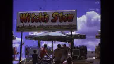 Fort Wayne Indiana (1976): People Sitting In Seats On A Ride Called Witches Brew