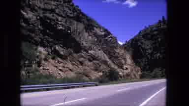 Fort Wayne Indiana (1976): A Highway Is Winding Through The Small Mountains On A