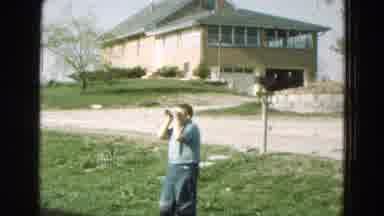 Diller Nebraska (1968): Childrens Are Playing In The Grass Area Near The House