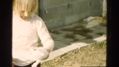 Diller Nebraska (1968): Holding Kitten Kitty Curious Cat White Fur Baby Handling
