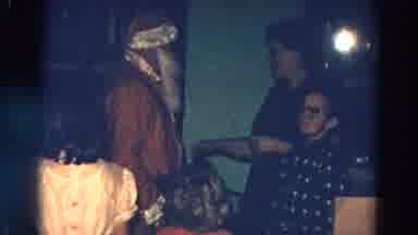 Diller Nebraska (1968): Aluminum Christmas Tree And Person Dressed As Santa At