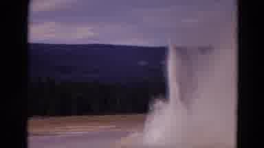 Yellowstone Park Wyoming (1967): The Water Was Jumping Because Of Force Near The