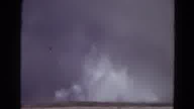 Yellowstone Park Wyoming (1967): Burning Volcano And Burning Lava
