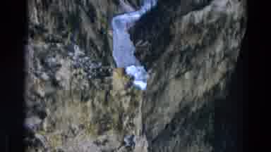 Yellowstone Park Wyoming (1967): Climbing Mountains Outside With A Ravine