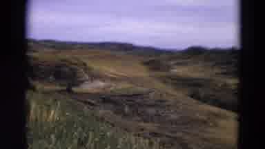 Yellowstone Park Wyoming (1967): A Mountainside And Panoramic Views Of The Peak