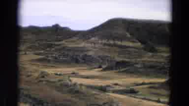 Yellowstone Park Wyoming (1967): In The Distance The Side Of A Mountain With A