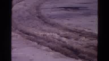 Yellowstone Park Wyoming (1967): Desolate Dirt Road And Tire Tracks In The Middle