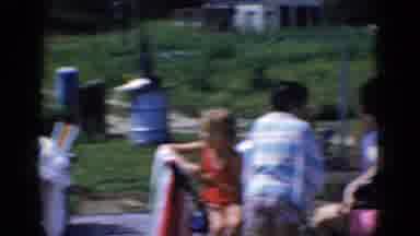 Albany Ney York (1968): People At Public Pool With People In The Back Ground