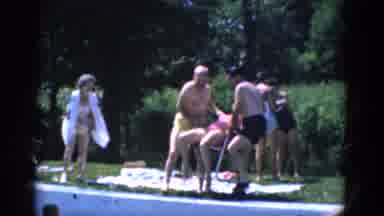 Albany Ney York (1968): Pushing Grandma Old Girls Swimming