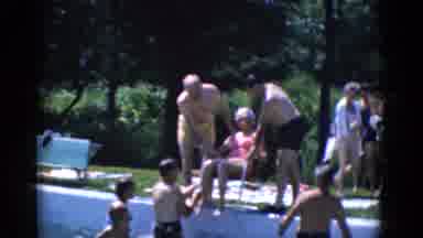 Albany Ney York (1968): They Throw Woman In The Pool On A Chair
